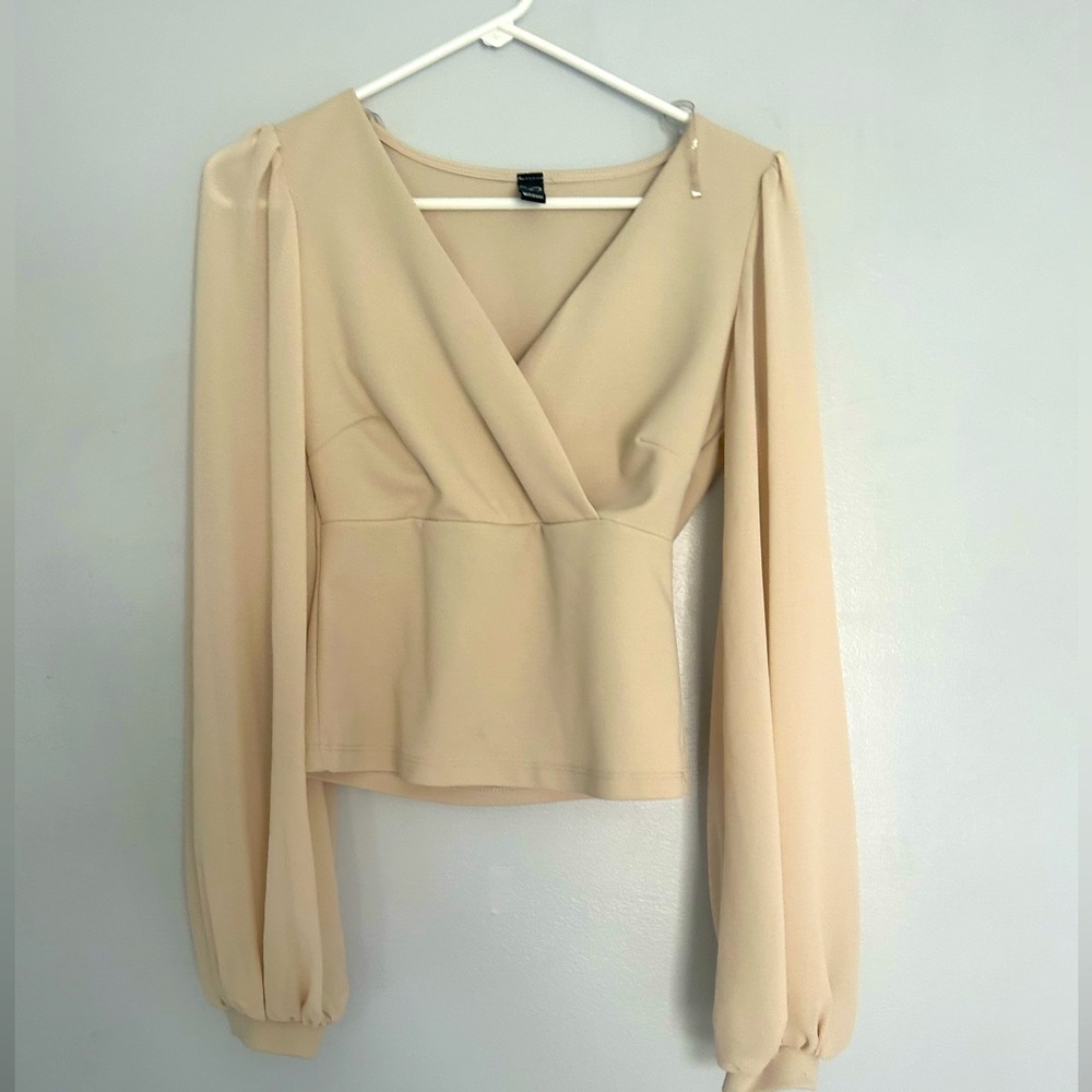 Fancy windsor tan blouse womens small business casual